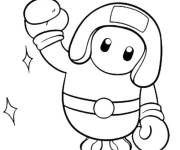 Coloriage et dessins gratuit Boxeur Stumble Guys facile à imprimer