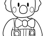 Coloriage Clown Bozo de Stumble Guys