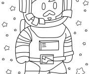 Coloriage L'astronaute sur la lune Stumble Guys