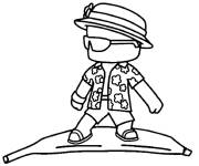 Coloriage et dessins gratuit Personnage ps Stumble Guys à imprimer