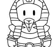 Coloriage Pharaon de Stumble Guys