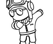 Coloriage et dessins gratuit Pilote d'avion Stumble Guys à imprimer