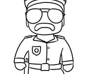 Coloriage Policier Stumble Guys