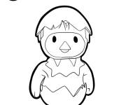 Coloriage et dessins gratuit Poussin Stumble Guys à imprimer
