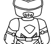 Coloriage Retro Robo de Stumble Guys