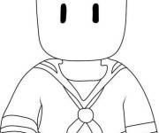 Coloriage Sailor Sean de stumble guys
