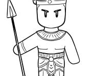 Coloriage et dessins gratuit Skin de Guerrier Stumble Guys à imprimer