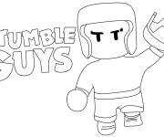 Coloriage Stumble Guys Boxer
