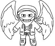 Coloriage Stumble Guys Dark Angel