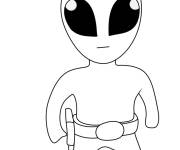 Coloriage Stumble Guys Extraterrestre