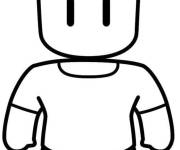 Coloriage Stumble Guys facile