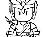 Coloriage Stumble guys Frozen Valkyrie