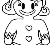 Coloriage Stumble Guys Gingerbread Gal