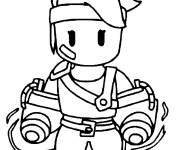 Coloriage Stumble Guys Kayo Rayo