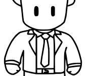 Coloriage Stumble Guys Mr Business
