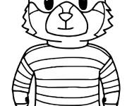 Coloriage Stumble Guys Sly Raccoon