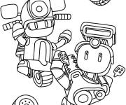 Coloriage V&eacute;hicule et personnage Stumble Guys