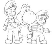 Coloriage et dessins gratuit Amis du film Super Mario Galaxy à imprimer