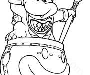 Coloriage Bowser Jr. de Super Mario Galaxy