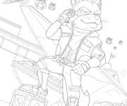 Coloriage Fox McCloud du film Super Mario Galaxy