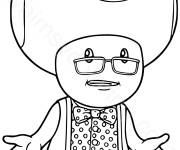 Coloriage General Toad de Super Mario Galaxy