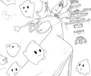 Coloriage Harmony et Luma du film Super Mario Galaxy