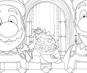 Coloriage Les aventures de Luigi et Mario Film Super Mario Galaxy