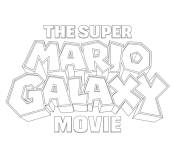 Coloriage Logo du film Super Mario Galaxy