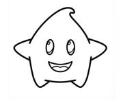 Coloriage et dessins gratuit Luma Super Mario Galaxy à imprimer