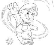 Coloriage et dessins gratuit Mario dans son nouveau film à imprimer