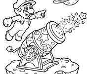 Coloriage et dessins gratuit Mario lance luma à imprimer