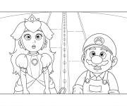 Coloriage Rosalina et Mario, film Super Mario Galaxy (2026)