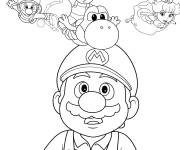Coloriage Super Mario Galaxy d&eacute;taill&eacute;