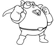 Coloriage et dessins gratuit Airblast de superzings à imprimer