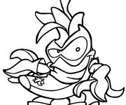Coloriage Furious gang 017 badnana superzings