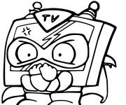 Coloriage Star team tv tron de dessin anim&eacute; superzings