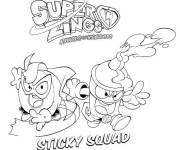 Coloriage Sticky Squad Superzings