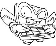 Coloriage et dessins gratuit Superzings Komput 387 Flying Surfers à imprimer