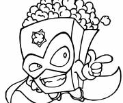 Coloriage et dessins gratuit Superzings Pow Corn à imprimer