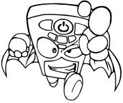 Coloriage Zapper souriant de superzings