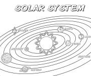 Coloriage Beaucoup &agrave; d&eacute;couvrir dans le syst&egrave;me solaire