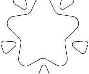 Coloriage Emoji &eacute;toile brillante