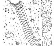 Coloriage &Eacute;toiles filantes et merveilles cosmiques
