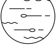 Coloriage et dessins gratuit Jupiter la plan&egrave;te g&eacute;ante du Le syst&egrave;me solaire à imprimer