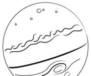 Coloriage et dessins gratuit La 5eme plan&egrave;te du syst&egrave;me solaire à imprimer