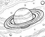 Coloriage La grande tache rouge de Jupiter