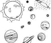 Coloriage Les visiteurs du Syst&egrave;me solaire