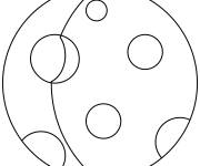 Coloriage Lune gibbeuse croissante