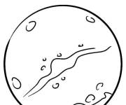 Coloriage et dessins gratuit Mars la plan&egrave;te fr&egrave;re dans le Syst&egrave;me solaire à imprimer
