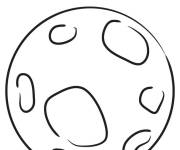 Coloriage et dessins gratuit Mercure du syst&egrave;me solaire à imprimer